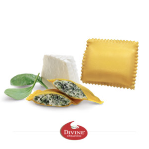 RAVIOLONI RICOTTA DI BUFALA E FOGLIOLINE DI SPINACI